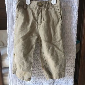 Janie and Jack linen blend pant sz 12-18